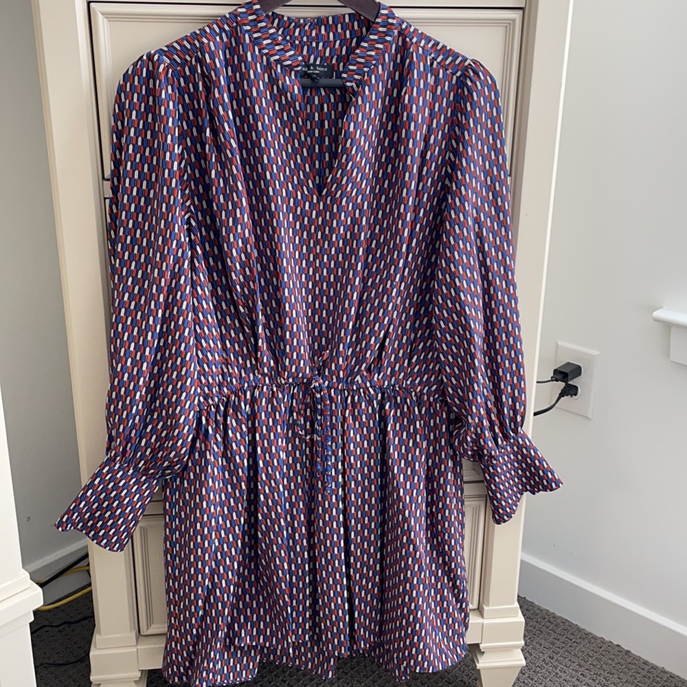 Rag & Bone long sleeve patterned dress, XS